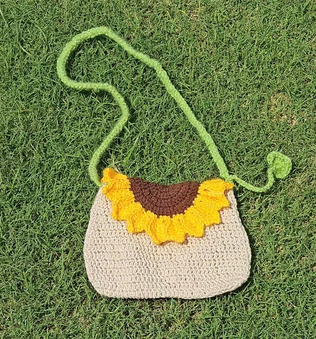 Sunshine Flap Crochet Sling Bag
